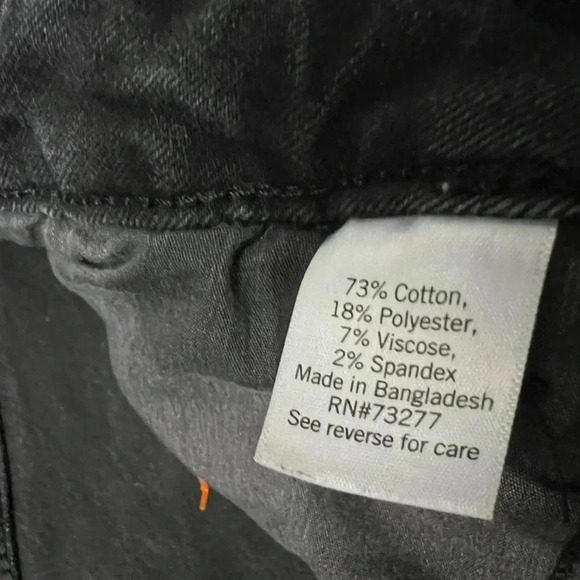 NINEWEST HIGH WAIST BOOT CUT BLACK GRAY JEANS SPLIT ANKLE STRETCH - Picture 15 of 15